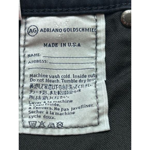 Adriano Goldschmied Womens Jeans Black The Prima Mid Rise Cigarette 27R - Picture 7 of 8